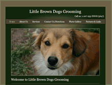 Tablet Screenshot of littlebrowndogsgrooming.com